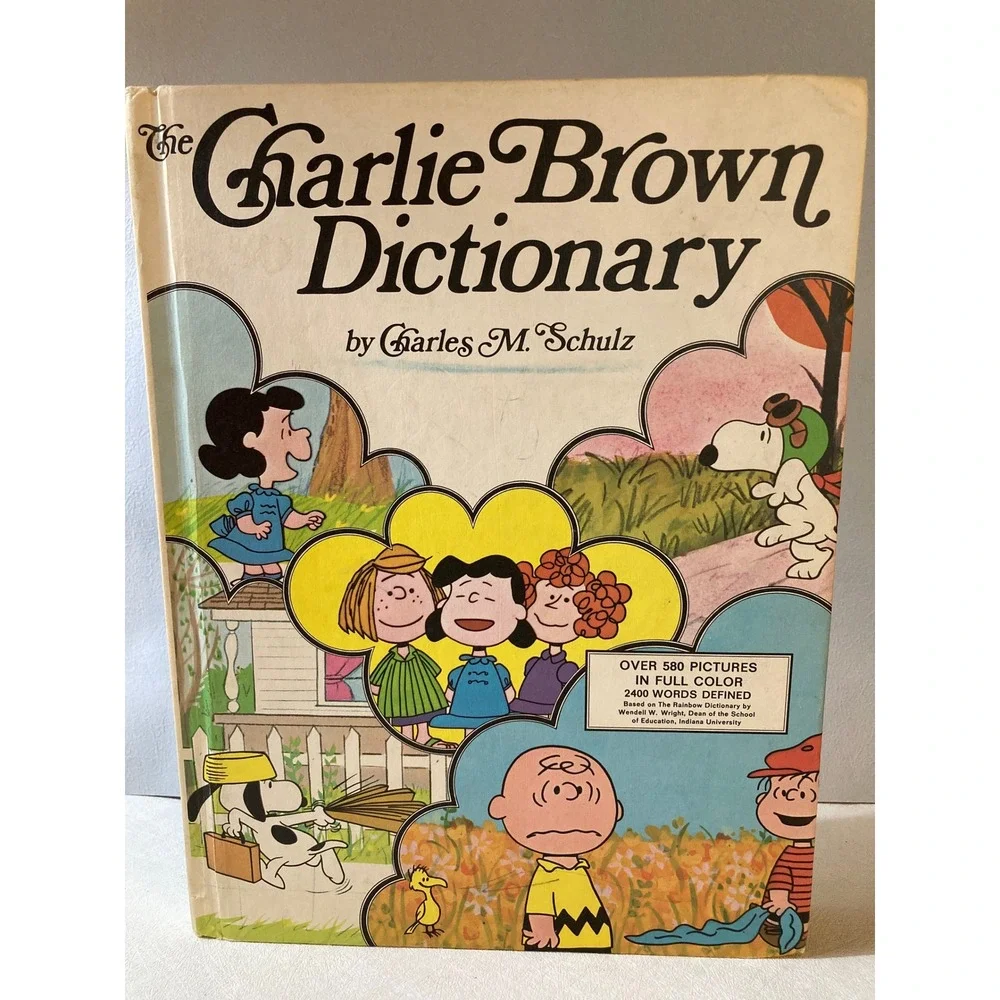 The Charlie Brown Dictionary Charles M Schulz 1973 Vintage Peanuts Hardcover